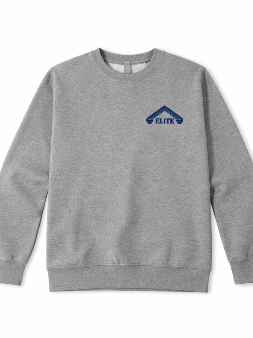 Gildan Grey Crewneck Sweatshirt with Navy ELITE Logo